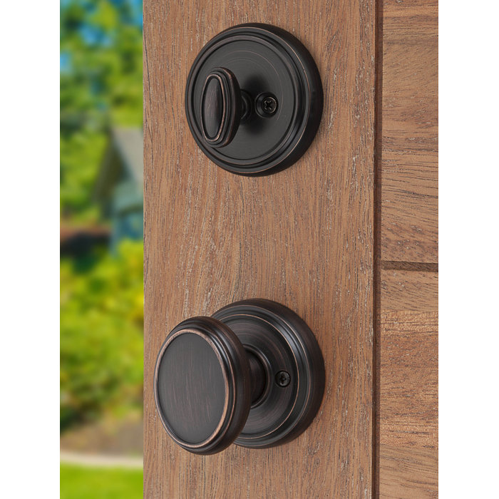 Baldwin Prestige Bighorn Handleset with Single CylinderDeadbolt and